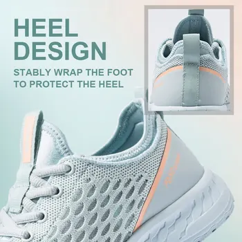 FANDEI luz de zapatillas de las mujeres de malla transpirable zapatos de deporte de mujer cómodos para caminar trotar shoeszapatillas deportivas mujer