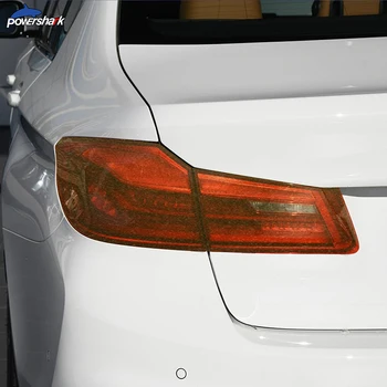 Faro de coche Tinte Negro de la Película Protectora de la luz trasera Transparente de TPU de la etiqueta Engomada Para la Serie 5 de BMW G30 M5 F90 2017-2020 Accesorios 9945