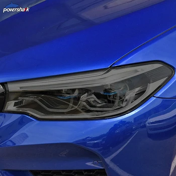 Faro de coche Tinte Negro de la Película Protectora de la luz trasera Transparente de TPU de la etiqueta Engomada Para la Serie 5 de BMW G30 M5 F90 2017-2020 Accesorios