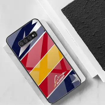 Fernando Alonso Caja Del Teléfono De Vidrio Templado Para Samsung S20 Más S7 S8 S9 S10 Plus Nota 8 9 10 Plus