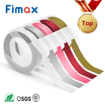 Fimax 5pcs Color Mezclado Dymo 3D de Plástico Estampado de Cinta de 9 mm*3m para el Estampado de la Etiqueta Fabricantes de DYMO 1011 1610 1595 15447 12965 A520109 13243