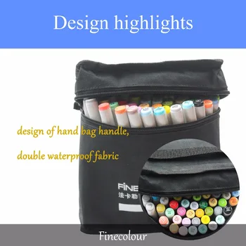 Finecolour EF101 160 Colores Profesional Croquis de Doble cabeza de Arte Marcadores de Animación/Paisaje/Diseño Industrial