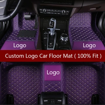 Flash mat Logotipo de coche alfombras de piso para Ford escort fiesta mondeo Enfoque Fiesta Borde Explorador de Tauro S-MAX F150 Everest mustang esteras