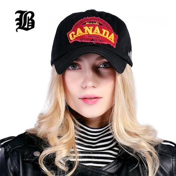 [FLB] marca canadá carta de Algodón bordado de Gorras Snapback sombrero para las mujeres de los Hombres de Ocio Hat cap mayorista F228 24185
