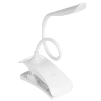 Flexible LED Luz de Lectura de la Lámpara Recargable USB Clip-en la Cama, de Mesa Lámpara de Escritorio