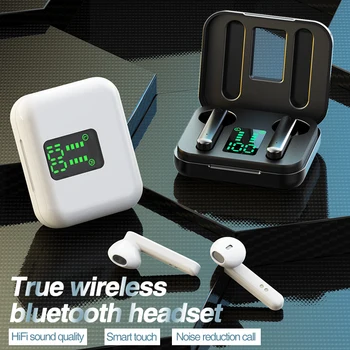 FLUXMOB X15 toque de Auriculares Inalámbricos Bluetooth 5.0 de Auriculares Mini Auriculares Con Micrófono de CAJA de carga Deporte Auriculares Para todos los teléfonos inteligentes