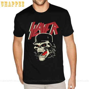 Fresco Slayer Camiseta de Grunge de la Banda de Rock Camisetas de los Hombres de Punk Rock de manga Corta de Algodón Urbano camiseta Barata de Descuento de Merchandising de Prendas de vestir