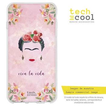 FunnyTech®funda de Silicona para el Iphone XR l Frida fondo rosa personajes diseños de ilustraciones 2