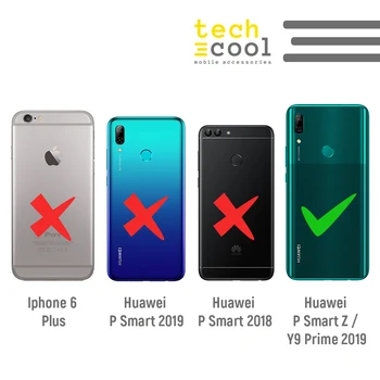 FunnyTech®Soporte de caso para Huawei P Inteligente de Silicona Z/Y9 Primer 2019 L Game Boy