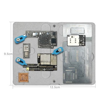 G-LON SS-601K para iPhone X/XS/XSMAX Placa base BGA Reballing Accesorio de Doble cara Magnética Fija Estaño Kit de la Capa Intermedia de Titular 33114