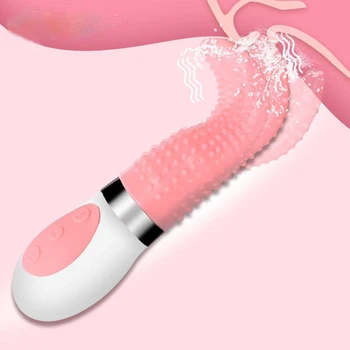 G-spot Vibrador Vibrador Lengua Masturbador Vagina Apretada Oral Lamiendo Estimulador de Clítoris Masturbador los Juguetes Sexuales para la Mujer de la Vagina 18803