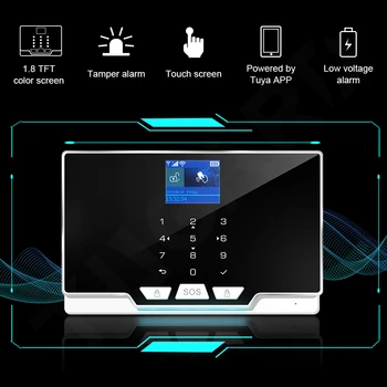 G20 Modelo Tuya WIFI GSM Sistema de Alarma para Casa 433Mhz Inalámbrica de Seguridad de la Casa de Alarma Antirrobo Kit de 1080P Cámara de Vigilancia IP del Sistema