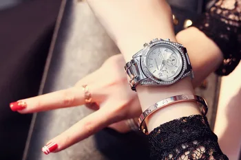GA GA Reloj de Diseño Mujer, las Mujeres de la Marca de Lujo de diamantes de Imitación de Cuarzo de la Señora Rosa de Oro de Pulsera Relojes Vestido de las Mujeres Relojes Relogio