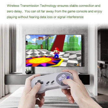 Gamepad inalámbrico del juego del USB controller joypad palanca de mando de SNES 2.4 G para Windows PC, MAC Frambuesa bluetooth gamepad de la consola de juego