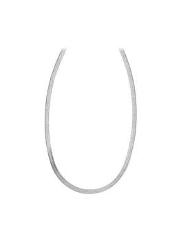 Gargantilla de accesorios S925 collar de la plata esterlina con el ins brillante amplia de clavícula collar de cadena para mujeres regalos de cumpleaños