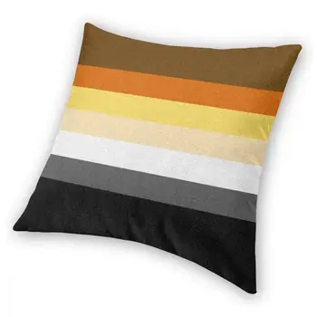 Gay Del Oso De Orgullo De La Bandera De Tirar La Almohada Cubierta Decorativa Almohada Casual Fundas De Cojines