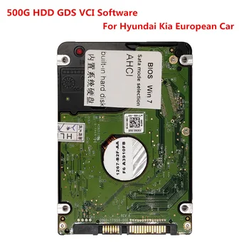 Gds Vci Software para Hyundai para Kia Europeo de Diagnóstico del Coche del Software Hdd 500G Sata Formato
