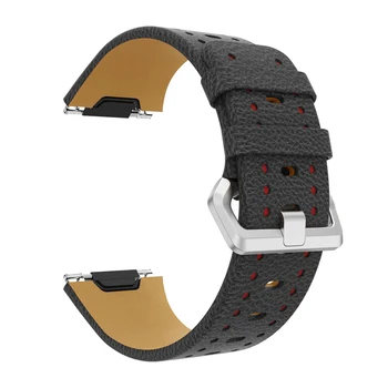 Genuino correa de reloj de cuero correa de reloj de reemplazo de la banda de muñeca de la pulsera de la banda para Fitbit Iónica Pulsera de 8 colores para elegir