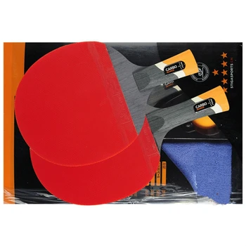 Genuino STIGA pro carbon 6 ESTRELLAS de alta calidad de la raqueta de tenis de mesa Raquete De Ping Pong con Brazales de Tenis de Mesa de carbono de la Cuchilla