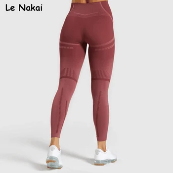 Geo perfecta leggings para mujer de la aptitud de la yoga pantalones de alta esperar deporte legging de entrenamiento de jogging pantalones de mallas de deporte