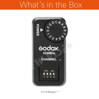 Godox FTR-16 16 Canales de Flash Inalámbrico de Control de Potencia del Receptor para Godox V860 V850
