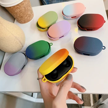 Gradiente de Color de los Auriculares Caso para Xiaomi Redmi Airdots la Tapa del Inalámbrica Bluetooth Earpods Coque Funda para Airdots S Tws Aire Puntos