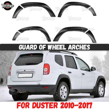 Guardia de arcos de rueda de Renault / Dacia Duster 2010-2017 ABS accesorios de plástico de protección de la placa de arañazos coche estilo tuning