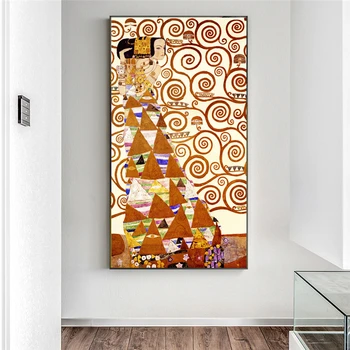 Gustav Klimt Árbol De La Vida De La Lona De Arte Paitnings Clásica De La Famosa Pintura De Reproducciones De La Obra De Gustav Klimt Pared De Foto Para La Sala De Estar