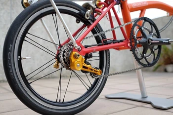 H&H en Aleación Ligera de Aluminio Tensor de la Cadena para Bicicletas Brompton
