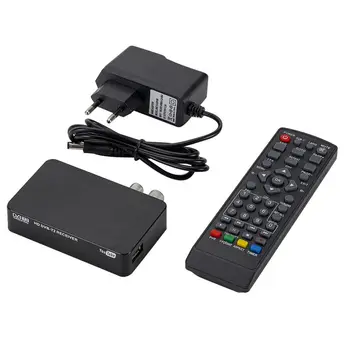 HD DVB-T2 Full HD 1080P Digital Terrestre, Receptor de DVB-T MPEG-4 Sintonizador de TV por Cobrar Soporte de interfaz 3D Mini Set Top Box de la UE