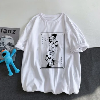 Hisoka Joker camiseta para Hombre de la Moda de Anime de Hunter X Hunter Manga T Camisa Japonés Camiseta Unisex de Verano de Algodón de la Camiseta de gran tamaño
