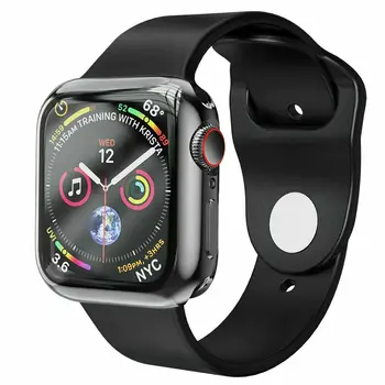 HOCO de la Galjanoplastia de TPU Reloj de la Cubierta Para Apple Watch 5/4 44 mm 40 mm Plena Protección de Silicona Caso Protector de Pantalla para iWatch Serie 4, 5