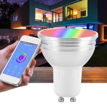 Hogar inteligente Wifi de Luz LED de la copa GU10/E27/GU5.3/B22 Tuya / la Vida Inteligente LED 6W Dimmable Bombilla de Luz Compatible con Alexa principal de Google