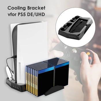 Hogar Vertical de Refrigeración Stand Equipo Conjunto de Piezas de Seguridad para PS5 /Edición Digital de Carga de la Estación de DualSense