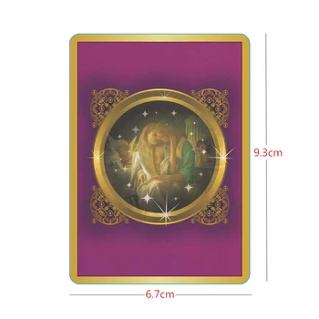 Holográfica de la Tarjeta del Tarot de Oracle Romance Ángel de la Brujería de los Suministros de los Juegos de Tablero de Adivinación para Adultos y Niños Jugando a las Cartas