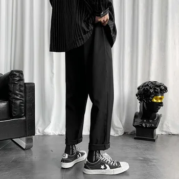 Hombre De Negro Coreano Pantalones Harem 2021 Japonés Streetwear Corredores De Harajuku Deportivos De Hip Hop Pantalones Casuales Más El Tamaño 9946