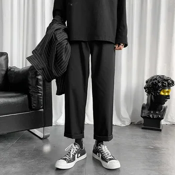 Hombre De Negro Coreano Pantalones Harem 2021 Japonés Streetwear Corredores De Harajuku Deportivos De Hip Hop Pantalones Casuales Más El Tamaño