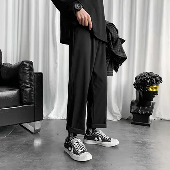 Hombre De Negro Coreano Pantalones Harem 2021 Japonés Streetwear Corredores De Harajuku Deportivos De Hip Hop Pantalones Casuales Más El Tamaño