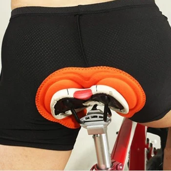 Hombres Mujeres 3D Acolchado de secado Rápido en Bicicleta la Ropa interior a prueba de Golpes Gruesa Esponja de Silicona Cojín de Malla Transpirable de Bicicletas Ciclismo Cortos