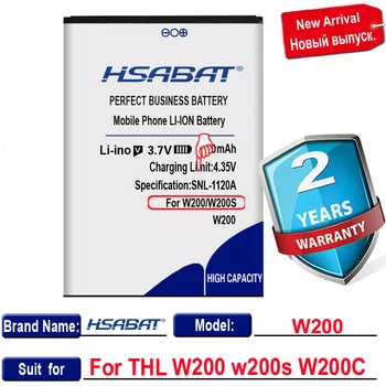 HSABAT 3300mAh Batería del Teléfono Móvil de THL W200 w200s W200C 5858