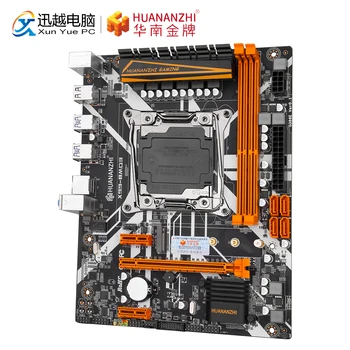 HUANANZHI X99-8MD3 de JUEGOS de azar de la Placa base Intel X99 LGA 2011-3 E5 V3 X99-8M DDR3 RECC 64GB M. 2 NVME USB3.0 ATX