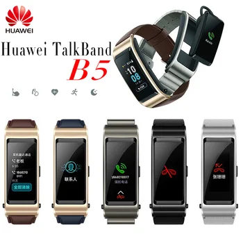 Huawei TalkBand B5 Hablar De La Banda B5 Bluetooth Smart Pulsera De Fitness Wearable Deportes Inteligente Compatible Del Teléfono Móvil Dispositivo De Pulseras 32791