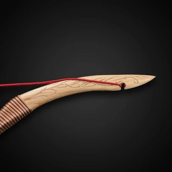 Huntingdoor a Mano Tradicional Longbow Horsebow,la Caza de tiro con Arco,Arco Recurvo Conjunto de 30lbs-50lbs