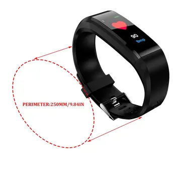 ID115plus de color de la pantalla inteligente de la mano de la frecuencia cardíaca de oxígeno de vigilancia impermeable de los deportes de smart pulsera pulsera