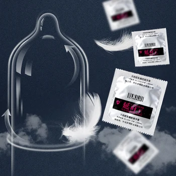 IKOKY 12 Piezas/Caja Super Retrasar la Eyaculación de Látex Natural del Sexo de los Productos de Anillos de Pene Pico de Condones Ultra Delgados de los Juguetes Sexuales Para Hombres