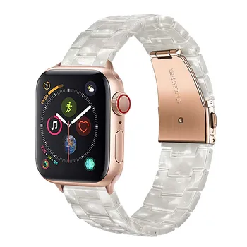 Imitación de Cerámica Correa de reloj para el iWatch de Apple Watch SE de la Serie 6 5 4 3 2 1 44 mm 42 mm 40 mm 38 mm de la Banda de Resina Correa de Pulsera de la Muñeca