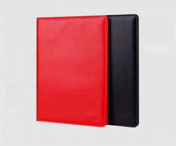 Imitación de Cuero de la Carpeta de Documentos, Portapapeles Carpetas Con fuerte clips , proyecto de la cubierta de la caja negro rojo