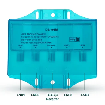 Impermeable 4x1 DiSEqC 1.0 2.0 Interruptor 950-2400 mhz Satélite Lnb Interruptor TLC Plato LNB o Receptor de Satélite