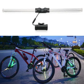 Impermeable de la Bicicleta Habló de Luz Programable DIY LED Bicicleta increíbles Imágenes de la Rueda Ligera y Fácil de Instalar Bicicleta de Seguridad Luz de Advertencia 42253