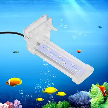 Impermeable LED acuario Luz de Buceo Clip de la Luz Tanque de Peces de la Iluminación de las Plantas Acuáticas, la Luz de Acuario Decoración de Enchufe de la UE